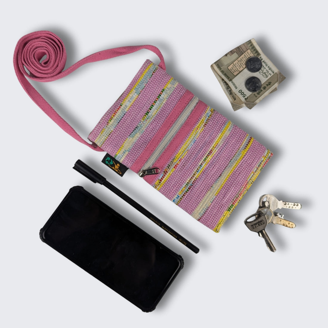 Upcycled Handwoven Mobile Sling (MSL1025-001) PS_W
