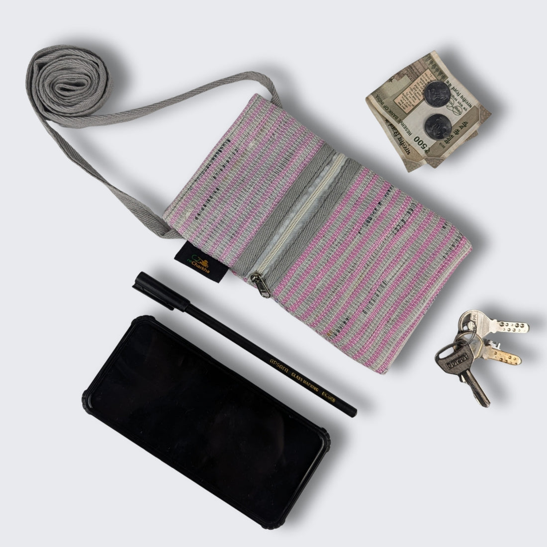 Upcycled Handwoven Mobile Sling (MSL1025-003) PS_W