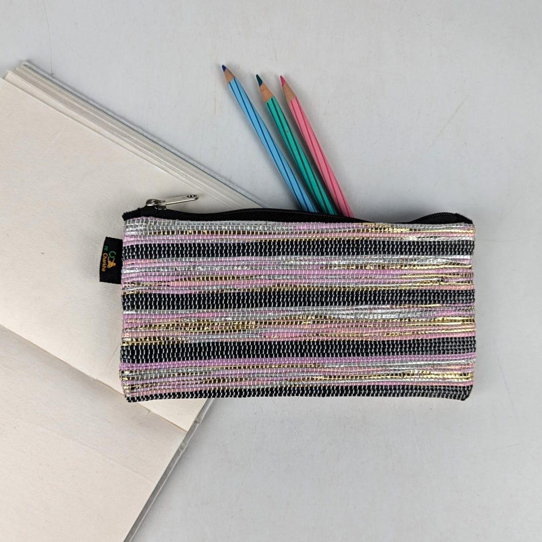 Upcycled Handwoven Pencil Pouch (PP1025-007) PS_W