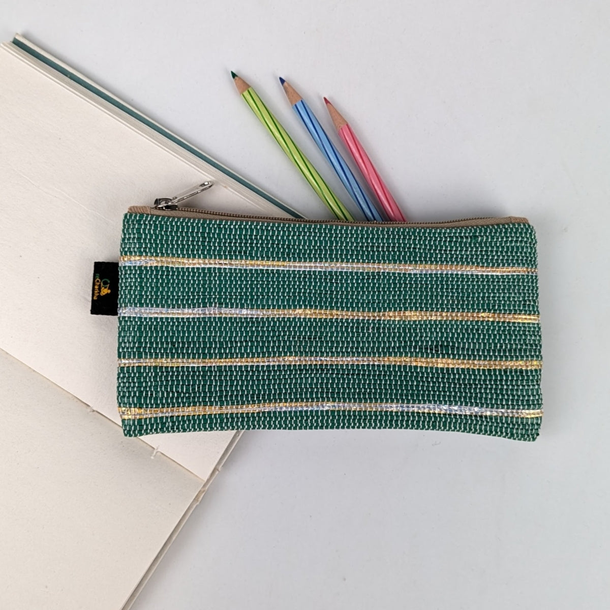 Upcycled Handwoven Pencil Pouch (PP1225-008) PS_W