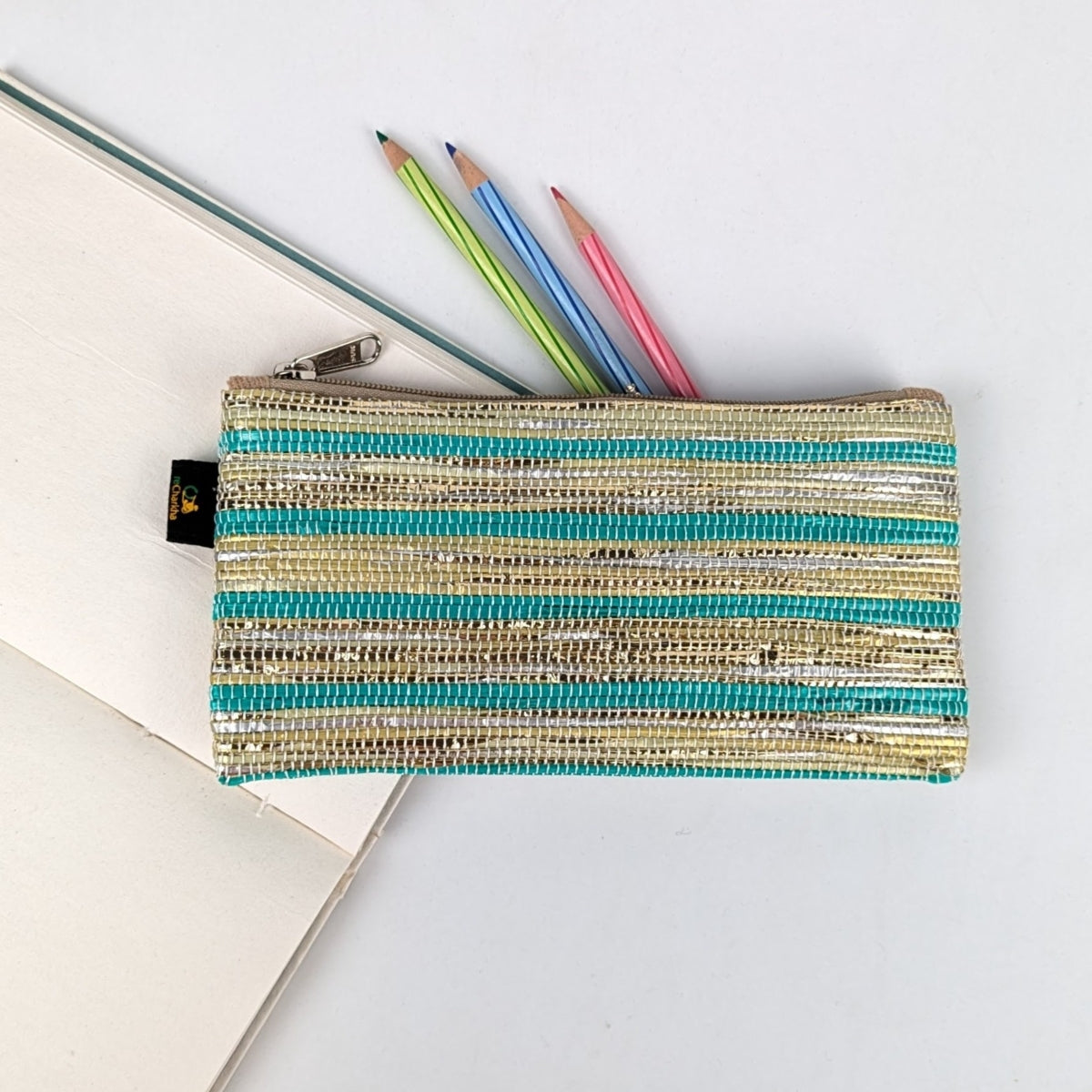 Upcycled Handwoven Pencil Pouch (PP1225-010) PS_W