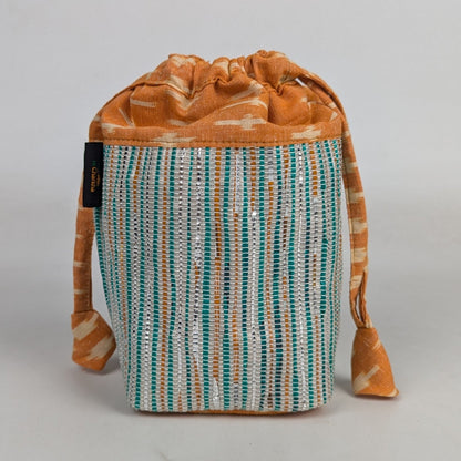 Upcycled Handwoven Potli Bag (P0226-009) PS_W