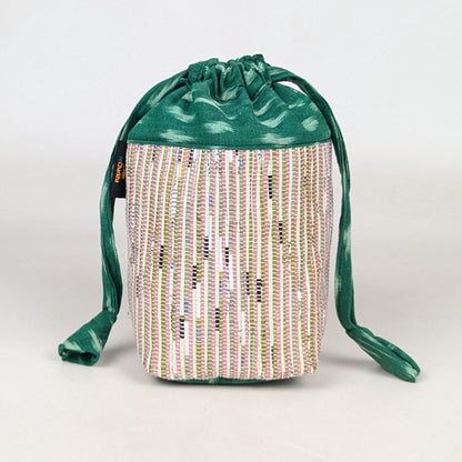 Upcycled Handwoven Potli Bag (P0326-001) PS_W