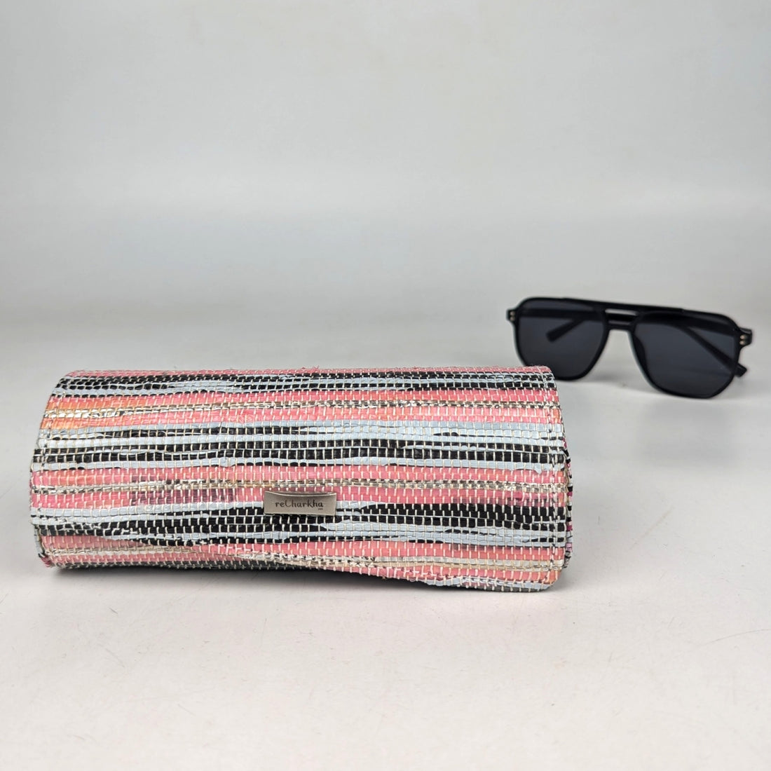 Upcycled Handwoven Sunglass Case (SGC0825-003) PS_W