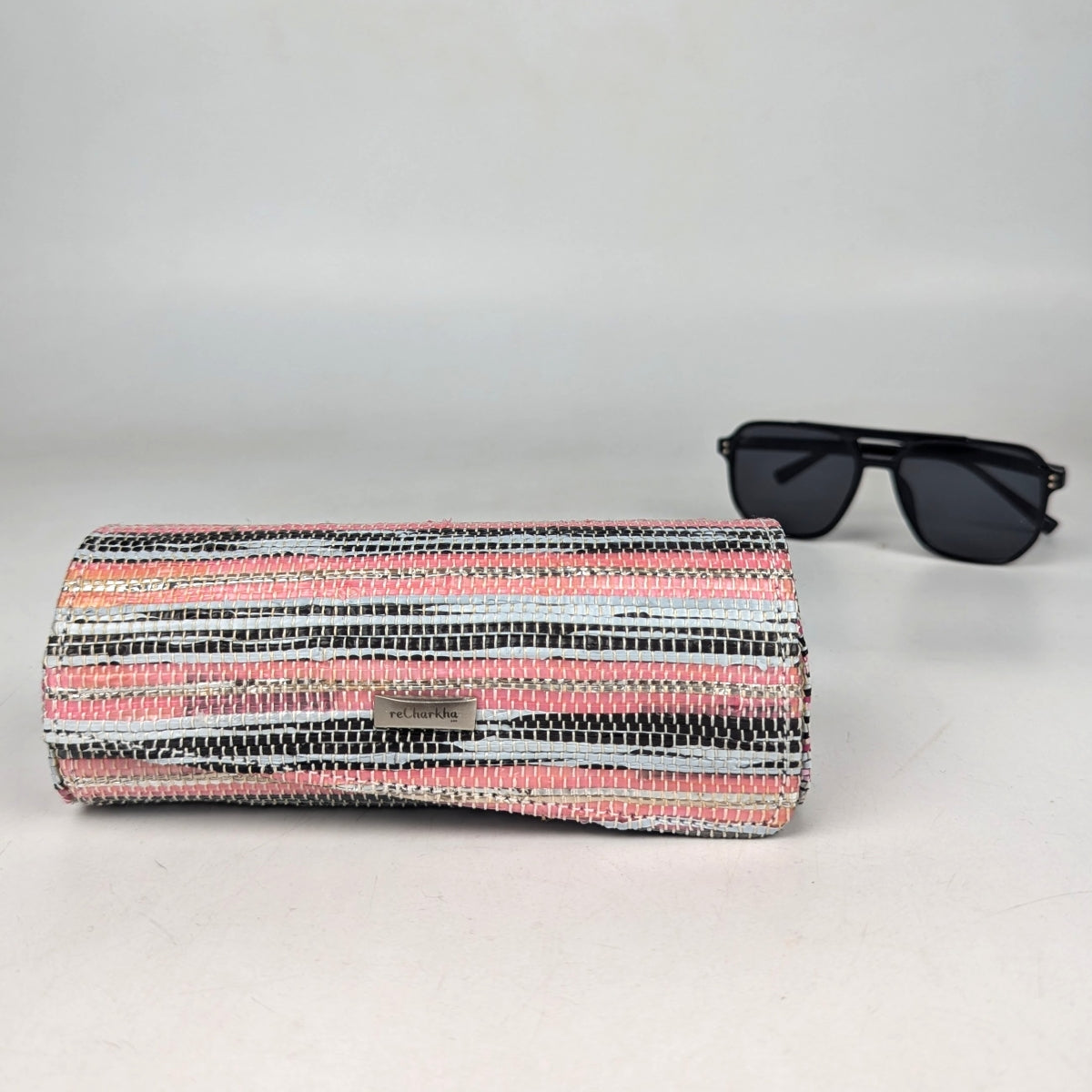 Upcycled Handwoven Sunglass Case (SGC0825-003) PS_W