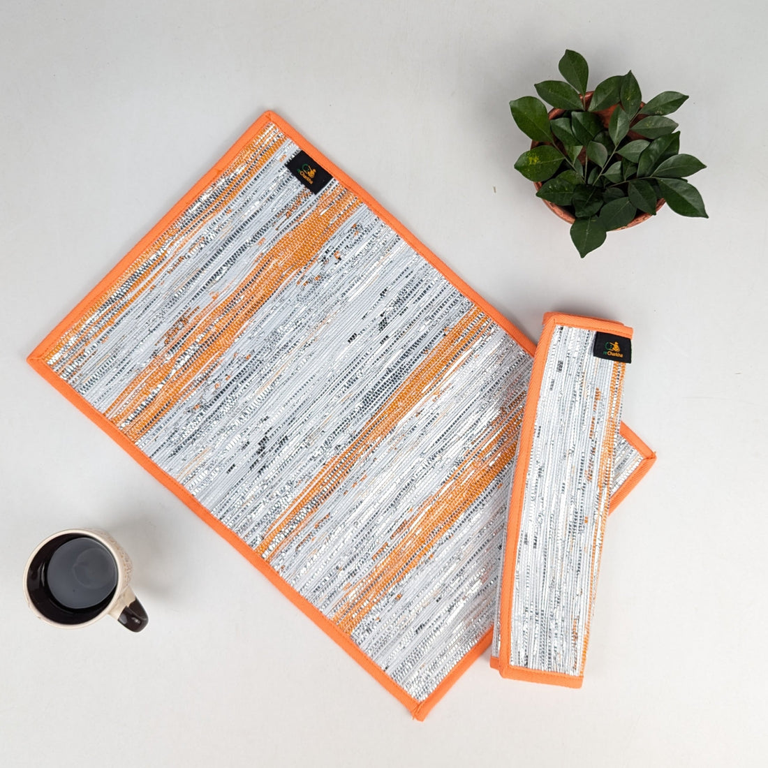 Upcycled Handwoven Table Mat (Set of 2) (TM0226-009) PS_W