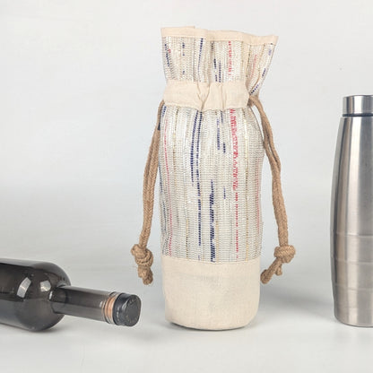 Upcycled Handwoven Wine Bottle Holder (WB0625-013) PS_W