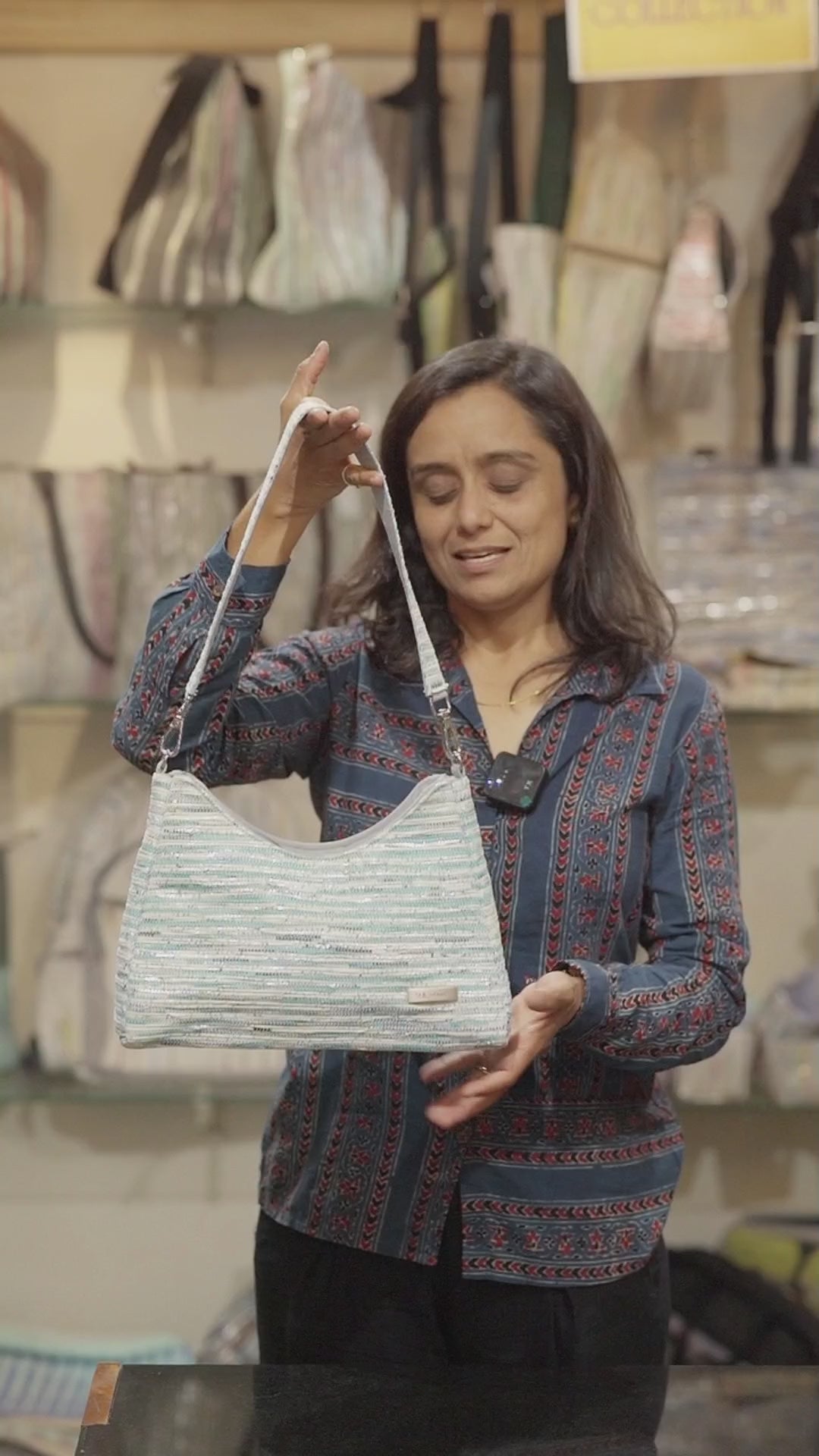 Upcycled Handcrafted Baguette Bag (BTB0626-004)